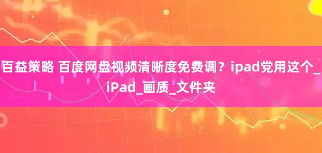 百益策略 百度网盘视频清晰度免费调？ipad党用这个_iPad_画质_文件夹